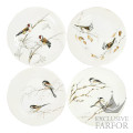 1854B4AD26 Gien Les Oiseaux De La Foret Тарелка закусочная 23,2см, 4шт.