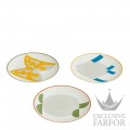 058407P Hermes Animaux Nattes Набор из 3 тарелок закусочных 21см