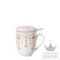 02488-727511-28685 Hutschenreuther Christmas Love Кружка с крышкой и ситечком 0,4л