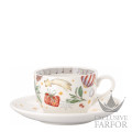 02471-727213-14765 Hutschenreuther Weihnachtslieder (Лимитированная серия) Чашка капучино с блюдцем 0,22л