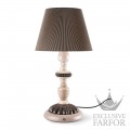 01024329 Lladro Firefly Лампа настольная "Светлячок (Бежевый / серый / коричневый)" 68 х 35см