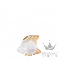 10685100 Lalique Fish Статуэтка "Рыбка - золотое покрытие" 4,5см