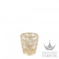 10767100 Lalique Anemones Настольный подсвечник "Золотой" 8,2см