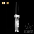 10433100+gold Lalique Serene "Dahlia" Подвесная лампа (2 призмы) "Позолоченный" 8x33см
