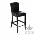 71511362 Lalique Masque de Femme Барный стул "Черный лак, черная кожа с тиснением под крокодила" 102x43x71см