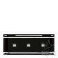 10179800 Lalique Raisins Комод "Черный лак, полированная сталь" 180x48x81см