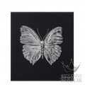 88050212 Lalique Eternal Love (Лимитированная серия на 50 пред.) Декоративная панель "Бабочка - черный, платиновый" 42см