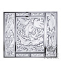 10372800 Lalique Merles et Raisins Декоративная панель зеркальная (Голова ввниз) 54x63,3см