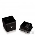 11191612 Lalique Raisins Коробка для салфеток "Черный лак" 18см