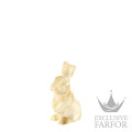 10766300 Lalique Lapin Статуэтка "Кролик - золотистый" 12,6см