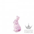 10766500 Lalique Lapin (Лимитированная серия на 188 пред.) Статуэтка "Кролик - розовый" 12,6см