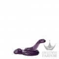 10818400 Lalique Serpent Статуэтка "Змея - фиолетовый" 16,7см