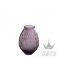 10810900 Lalique Plumes Ваза "Фиолетовый" 14,7см