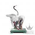01008698 Lladro Animal Kingdom "In the pond"Статуэтка "Пара журавлей" 39 x 30см