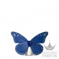 01009452 Lladro Animal Kingdom "Butterfly"Статуэтка "Бабочка (золотой / синий)" 9 х 14см