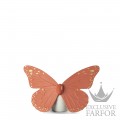 01009453 Lladro Animal Kingdom "Butterfly"Статуэтка "Бабочка (золотой / коралловый)" 9 х 14см