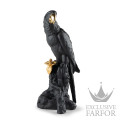 01009577 Lladro Animal Kingdom "Boldblack" (Лимитированная серия на 1000 пред.) Статуэтка "Попугай Макао (черный)" 45 х 22см