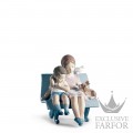 01006446 Lladro Childhood & Fairy Tales "Sweet Moments"Статуэтка "На скамейке в парке" 16 x 15см