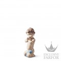 01006496 Lladro Childhood & Fairy Tales "Sweet Moments"Статуэтка "Детская молитва" 13 x 7см