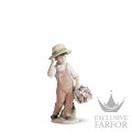 01006824 Lladro Childhood & Fairy Tales "In my garden"Статуэтка "Мой счастливый друг" 21 x 12см