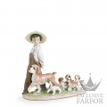 01006828 Lladro Childhood & Fairy Tales "With my pets"Статуэтка "Маленький исследователь" 25 x 27см