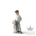 01006902 Lladro Childhood & Fairy Tales "With my pets"Статуэтка "Мой верный друг" 25 x 12см