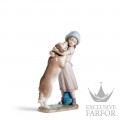 01006903 Lladro Childhood & Fairy Tales "With my pets"Статуэтка "Теплое приветствие" 26 x 18см