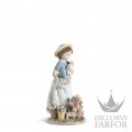 01006907 Lladro Childhood & Fairy Tales "In my garden"Статуэтка "Суета в саду" 22 x 12см