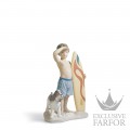 01008110 Lladro Childhood & Fairy Tales "Sweet Moments"Статуэтка "Маленький серфингист" 21 x 13см