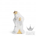 01007143 Lladro ChristmasСтатуэтка "Король Мельхиор (Re-Deco)" 23 x 16см