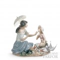 01006910 Lladro Family Stories "Motherhoods"Статуэтка "Хороша, как цветок" 27 x 28см
