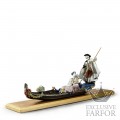 01002014 Lladro High Porcelain (Лимитированная серия на 500 пред.)Статуэтка "Венецианская Гондола" 40 х 20см