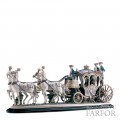 01001485 Lladro High Porcellaine (Лимитированная серия на 500 пред.)Статуэтка "Карета XVIII века" 45 x 113см