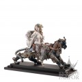 01001949 Lladro High Porcellaine (Лимитированная серия на 500 пред.)Статуэтка "Вакханка на пантере" 56 x 78см