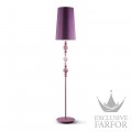 01023424 Lladro Belle de Nuit Торшер, напольный светильник II ((розовый / фиолетовый) 181 х 32см
