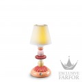 01023760 Lladro Firefly Лампа настольная "Лотос (коралловый)" 28 x 12см
