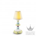 01023761 Lladro Firefly Лампа настольная "Лотос (зеленый / синий)" 28 x 12см