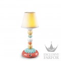 01023764 Lladro Firefly Лампа настольная "Пальма (светло голубой)" 30 x 12см