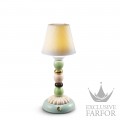 01023793 Lladro Firefly Лампа настольная "Пальма (зеленый / синий)" 30 x 12см