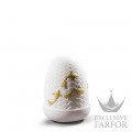 01023888 Lladro Dome Лампа настольная "Карпы Кои (белый / золотой)" 15 х 11см