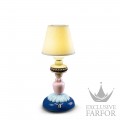 01023920 Lladro Firefly Лампа настольная "Подсолнух (синий / голубой / розовый / желтый / черный)" 30 х 12см