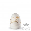 01023970 Lladro Dome Лампа настольная "Драконы (белый / золотой)" 15 х 11см