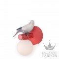 01024057 Lladro The Parrot Party Бра, настенные светильник "Попугай - правый (красный / белый / серый / синий)"" 21 х 15см