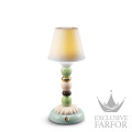 01024469 Lladro Firefly Лампа настольная "Пальма (зеленый / бежевый / золотой / коричневый)" 30 x 12см