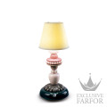 01024473 Lladro Firefly Лампа настольная "Подсолнух (черный / розовый)" 30 x 12см