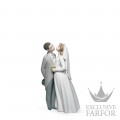 01006620 Lladro Love stories "Weddings"Статуэтка "Поцелуй на память" 19 x 12см