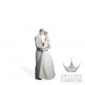 01008107 Lladro Love stories "Weddings"Статуэтка "Вместе навсегда" 21 x 10см