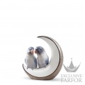 01008789 Lladro Love storiesСтатуэтка "Полетели на луну (серебряный)" 16 x 15см