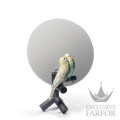 01007849 Lladro The Parrot Party Зеркало настольное "Попугай" 37 x 27см