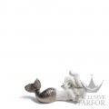 01008546 Lladro Myths & LegendsСтатуэтка "Морской сон (серебряный Re-Deco)" 8 x 16см
